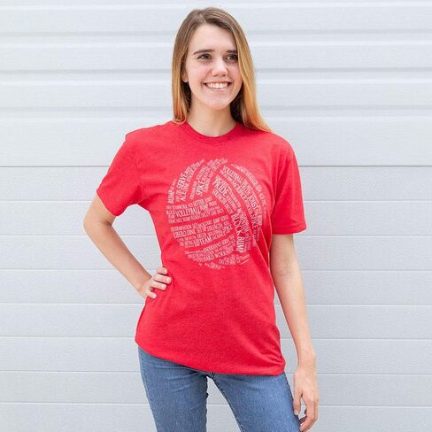 Volleyball Words T-Shirt | Volleyball Tees by ChalkTalk Sports | Multiple Colors | Youth and Adult Sizes in Saudi Arabia