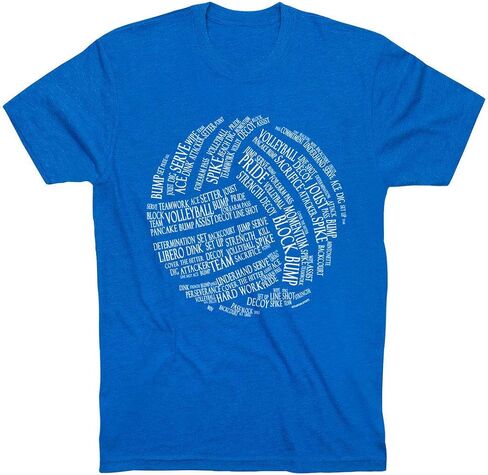 Volleyball Words T-Shirt | Volleyball Tees by ChalkTalk Sports | Multiple Colors | Youth and Adult Sizes in Saudi Arabia