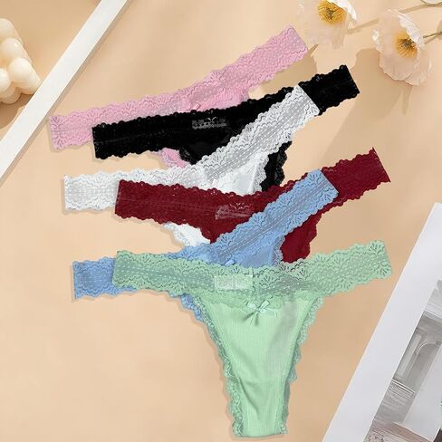 Lace Floral Women Panties Low Waist Breathable Briefs Female Thong Underwear in Saudi Arabia