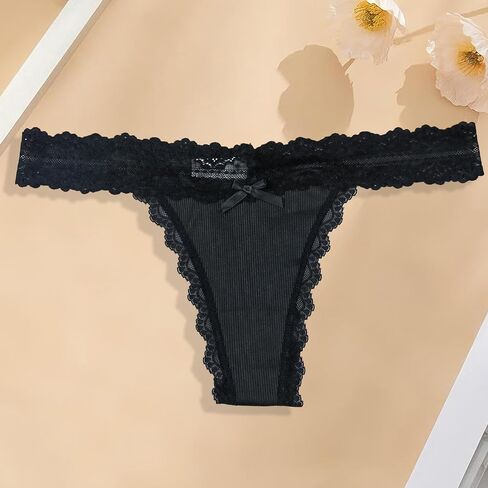 Lace Floral Women Panties Low Waist Breathable Briefs Female Thong Underwear in Saudi Arabia