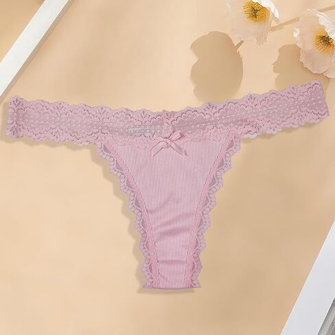 Lace Floral Women Panties Low Waist Breathable Briefs Female Thong Underwear in Saudi Arabia