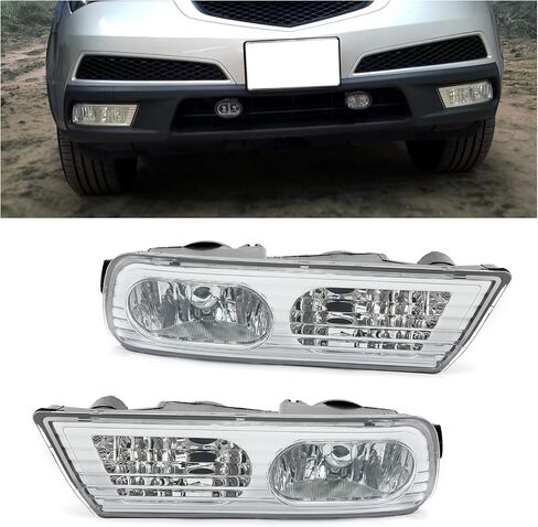 مجموعة مصابيح الضباب Kojem متوافقة مع 2007-2009 Honda Acura MDX لاستبدال AC2592107 AC2593107 33951STXA01 33901STXA01 مصابيح قيادة الهالوجين الأمامية للسائق وجانب الركاب in Saudi Arabia