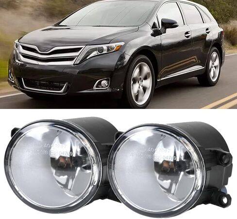Pair Halogen Driving Fog Lights Lmap Compatible with Toyota 4Runner Camry Highlander Rav4 Corolla Venza Tacoma in Saudi Arabia