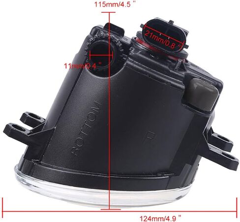 Pair Halogen Driving Fog Lights Lmap Compatible with Toyota 4Runner Camry Highlander Rav4 Corolla Venza Tacoma in Saudi Arabia