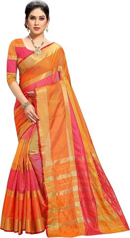 ساري كوتا دوريا القطني للسيدات مع قطعة بلوزة غير مخيطة in Kuwait