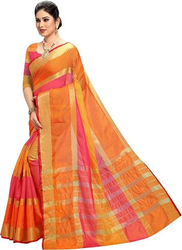 ساري كوتا دوريا القطني للسيدات مع قطعة بلوزة غير مخيطة in Kuwait