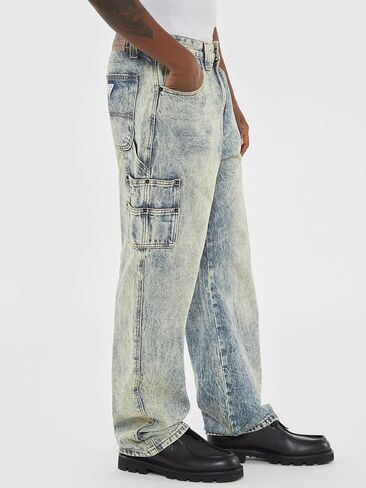 GUESS Originals Faded Denim Carpenter Jeans in Saudi Arabia