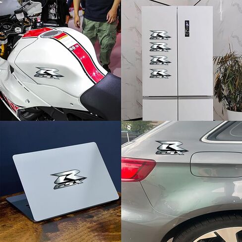 ملصق سيارة دراجة نارية مزخرف من الفينيل يلتصق بأي معدن متوافق مع ثلاجة سوزوكي GSXR600 GSXR750 GSXR1000 GSXR1300 Hayabusa Kitchen Whiteboard Door الثلاجة (ذهبي) in Kuwait