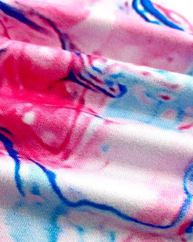 Womens Plus Size Tie Dye A Line Nightgown U-Neck Sleeveless Sleepdress Breathable Summer Lounge Vacation Casual Home Outfit​ in Saudi Arabia