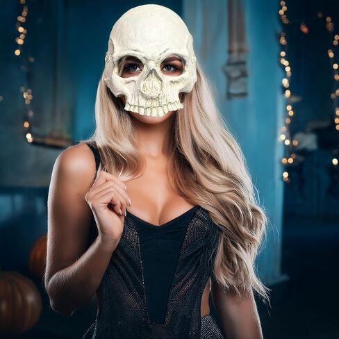 Face Mask Foam Skull | Foam Skull Mask | White Skull Masks | Skeleton Costume Masks | Horror Masks | Scary Halloween Costume in Saudi Arabia