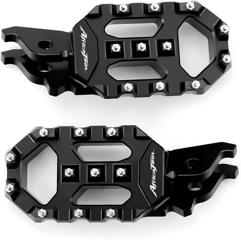 Motorcycle Dirt Bike Foot pegs Rest Pedals For CRF 1000L AFRICA TWIN/DCT 2018-2024 CRF 1100L AFRICA TWIN/ADV SPORTS ES/DCT 2020-2024 Accessories (Africa Twin-black) in Saudi Arabia
