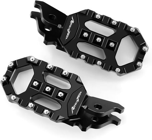 Motorcycle Dirt Bike Foot pegs Rest Pedals For CRF 1000L AFRICA TWIN/DCT 2018-2024 CRF 1100L AFRICA TWIN/ADV SPORTS ES/DCT 2020-2024 Accessories (Africa Twin-black) in Saudi Arabia