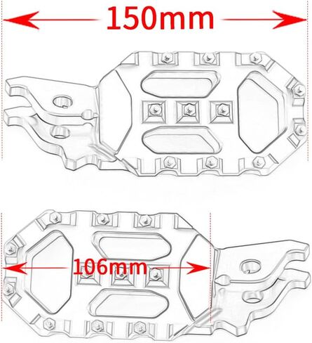 Motorcycle Dirt Bike Foot pegs Rest Pedals For CRF 1000L AFRICA TWIN/DCT 2018-2024 CRF 1100L AFRICA TWIN/ADV SPORTS ES/DCT 2020-2024 Accessories (Africa Twin-black) in Saudi Arabia
