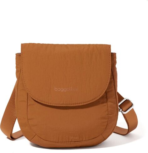 Baggallini Swift Flap Mini 6.3"x7" Lightweight Small Travel Purse with Crossbody Strap and RFID in Saudi Arabia