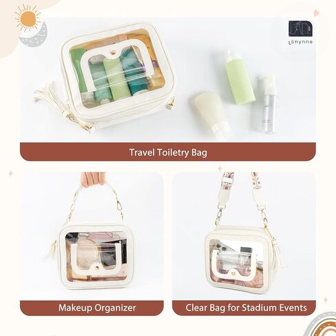 Clear Bag for Women Stadium Approved Small Crossbody Bag Clear Purse Stadium Bag with Front Pocket for Concerts Sports Events Festivals in Saudi Arabia