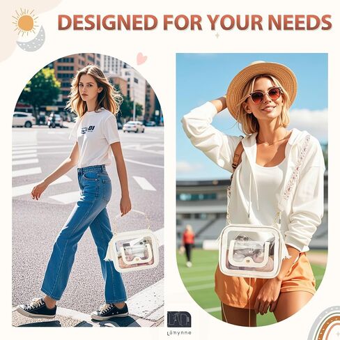 Clear Bag for Women Stadium Approved Small Crossbody Bag Clear Purse Stadium Bag with Front Pocket for Concerts Sports Events Festivals in Saudi Arabia