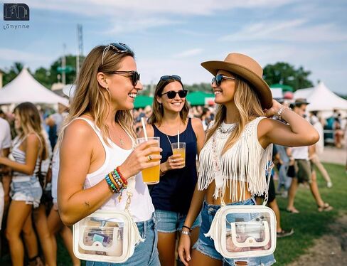 Clear Bag for Women Stadium Approved Small Crossbody Bag Clear Purse Stadium Bag with Front Pocket for Concerts Sports Events Festivals in Saudi Arabia