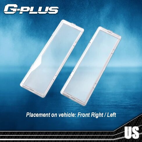 G-PLUS Front Headlight Lenses Cover Compatible with 1994-1998 C10 C/K Tahoe Suburban Silverado,Left & Right Side Replacement Pair (Clear Lens) in Saudi Arabia