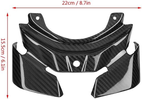 Taillight Guard Cover, Carbon Fiber Motorcycle Taillight Cover Rear Taillight Guard Cover Motorcycle Accessories Replacement Fit for MT-10/FZ-10 2016-2018, Black in Saudi Arabia