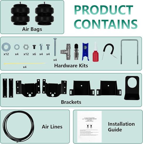 Rear Air Spring Bags Suspension Kit 57365 LoadLifter 5000 Air Helper Spring Suspension Kit Fits for Do-dge RAM 1500 in Kuwait