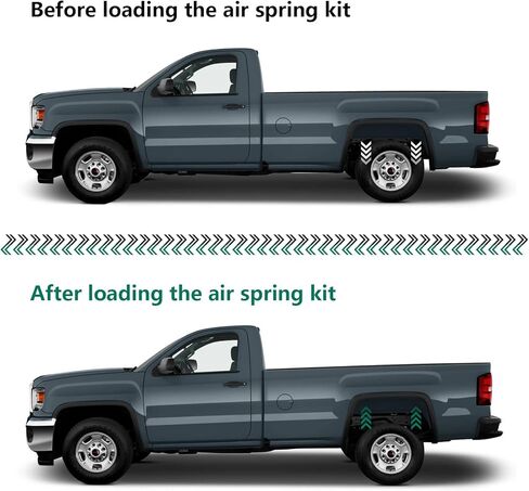 Rear Air Spring Bags Suspension Kit 57365 LoadLifter 5000 Air Helper Spring Suspension Kit Fits for Do-dge RAM 1500 in Kuwait