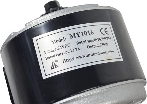 محرك AlveyTech 24 فولت 350 وات لجهاز Razor iMod، MX350 (الإصدارات 1-8)، دراجة ترابية MX400، عربة الكثبان الرملية - أجزاء كهربائية، 24 فولت تيار مستمر، 11 سن #25 سلسلة ضرس، 2750 دورة في الدقيقة، موديل MY1016 in Saudi Arabia
