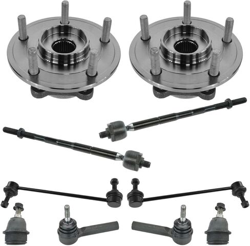 10pc Tie Rod Wheel Bearing Ball Joint & Sway Bar Kit 10 Piece for Dodge for Journey 3.5L 2009-2010 & 2.4L 2009-2020 & 3.6L 2011-2019 in Kuwait