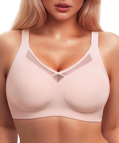 دعم حمالات الصدر بدون خياطة للنساء (34B-42DD) حمالات صدر لاسلكية ناعمة بدون أسلاك داخلية مريحة مع موسع حمالة الصدر in Saudi Arabia
