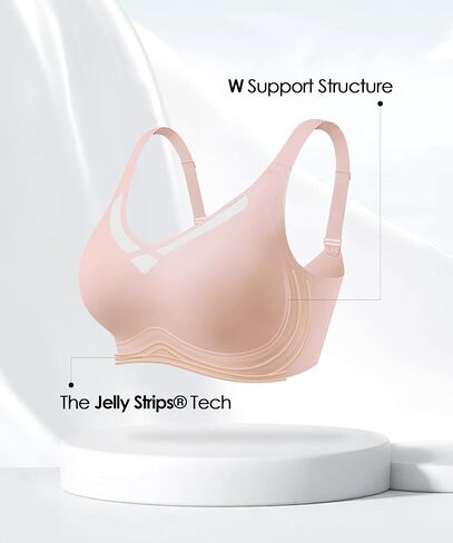 دعم حمالات الصدر بدون خياطة للنساء (34B-42DD) حمالات صدر لاسلكية ناعمة بدون أسلاك داخلية مريحة مع موسع حمالة الصدر in Saudi Arabia