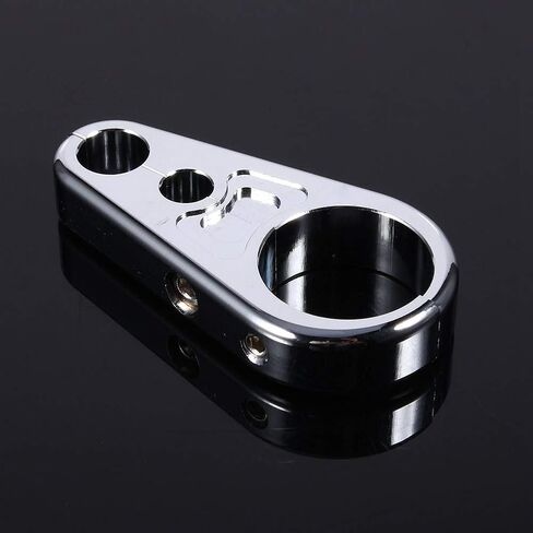 Motorcycle Brake Line Clutch Cable Handlebar Frame Clamp Clips Chrome Brake Clutch Cable Wire Clamp Clip 25mm Handle Bar for 1 inch Handlebar in Saudi Arabia