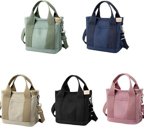 Small Tote Bag with Zipper Tote Bag for Women Canvas Multi Pocket Crossbody Bag Shoulder Satchel Hobo Bag Messenger Bag in Kuwait