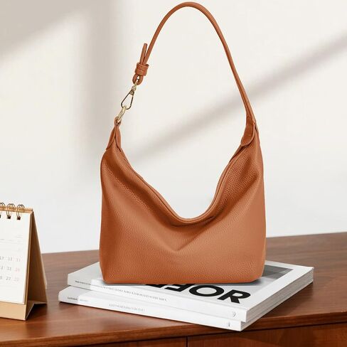 NEBIL Small Hobo Bag For Women Soft Pu Leather Shoulder Purse Slouchy Everyday Trendy Handbags with Zipper 2025 in Kuwait