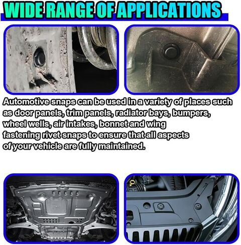 35PCS Engine Under Cover Splash Shield Guard Body Bolts, Car Front Bumper Liner U-Nuts Kit, Push Retainer Fastener Rivet Clips, Car Body Panel Bumper Clips (35PCS) in Saudi Arabia