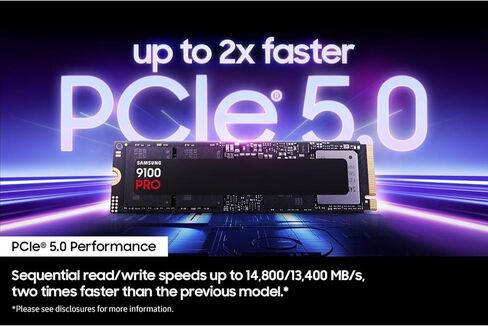 SAMSUNG 990 Pro 1 تيرابايت Gen4 NVMe SSD 7450 برميل/الثانية 6900 برميل/الثانية R/W 1550K/1200K IOPS 600TBW 1.5M Hrs MTBF لجهاز PS5 5 سنوات in Saudi Arabia