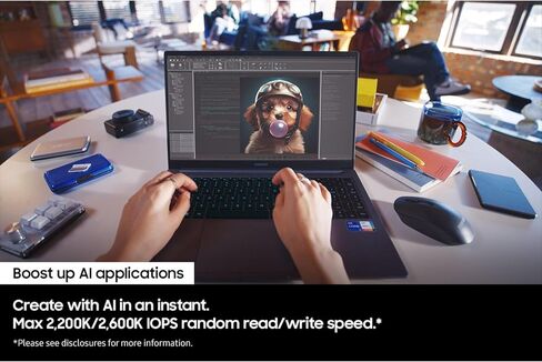 SAMSUNG 990 Pro 1 تيرابايت Gen4 NVMe SSD 7450 برميل/الثانية 6900 برميل/الثانية R/W 1550K/1200K IOPS 600TBW 1.5M Hrs MTBF لجهاز PS5 5 سنوات in Saudi Arabia
