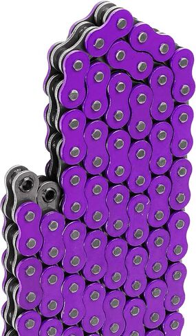 سلسلة محرك دائرية 520 درجة 120 وصلة من Caltric Purple متوافقة مع ATV/UTV/Quad/Side X Side/الدراجة النارية/Dirtbike/مع برشام ومشبك على الوصلات الرئيسية in Saudi Arabia