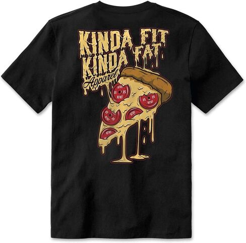 Kinda Fit Kinda Fat Plateroni Pizza Signature Blend T-Shirt in Saudi Arabia