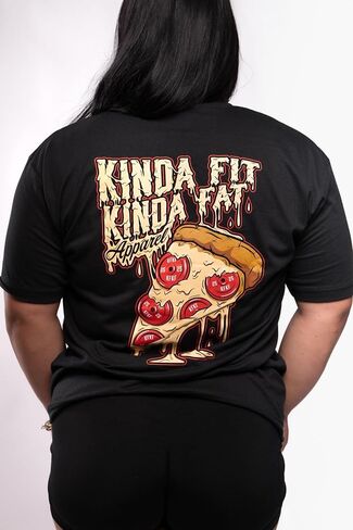 Kinda Fit Kinda Fat Plateroni Pizza Signature Blend T-Shirt in Saudi Arabia