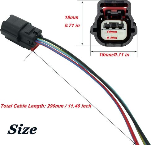 3 Wire Engine Crankshaft Position Sensor Connector Wiring Harness Pigtail Plug for Chevy Equinox Buick Regal GMC Terrain Suzuki Cadillac OE# 12674703 PC553 12588992 SU9540 EH0405 in Saudi Arabia
