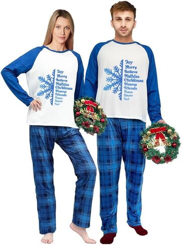 Have A Jolly Christmas Plus Size Christmas Matching Pajamas Set in Saudi Arabia