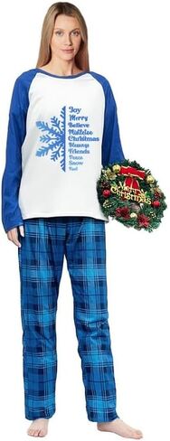 Have A Jolly Christmas Plus Size Christmas Matching Pajamas Set in Saudi Arabia