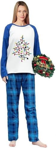 Have A Jolly Christmas Plus Size Christmas Matching Pajamas Set in Saudi Arabia