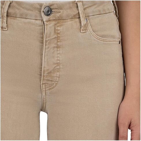 KUT from the Kloth Women's Meg High-Rise Fab Ab Wide Leg Raw Hem in Biscuit in Saudi Arabia