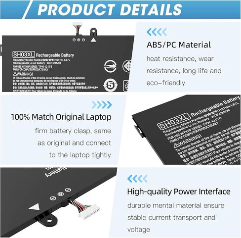 BP02XL 849909-850 Laptop Battery Replacement for HP Pavilion 15T-AU100 15T-AU000 15-AU123CL 15-AU063CL 15-AU063NR 15-AU062NR 15-AU018WM 15-AU010WM 15-AU057CL 15-AU030WM 15-AW002LA 15-AW053NR in Kuwait