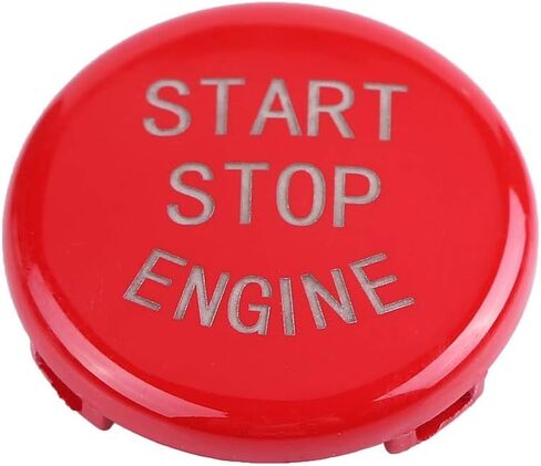 غطاء زر تشغيل محرك السيارة لهيكل E 3 Series E90 E91 E92 E93 5 Series E60 2004-2009 X1 E84 X3 E83 X5 E70X6 E71X6 E72 (أسود) in Saudi Arabia