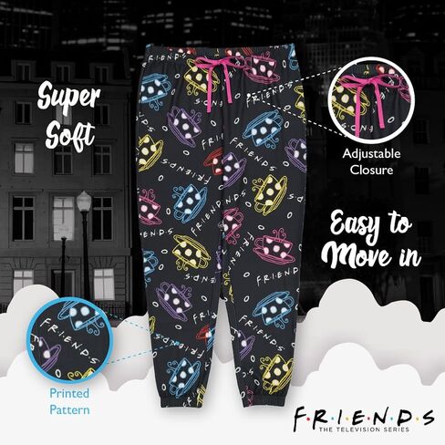 FRIENDS womens Pajama Bottom, Lounge Pant With Drawstring, Ultra-soft & Comfortable in Saudi Arabia
