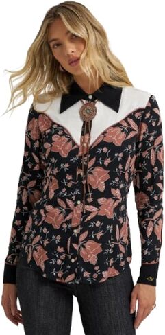 Wrangler Lainey Wilson Black Floral Shirt in Saudi Arabia