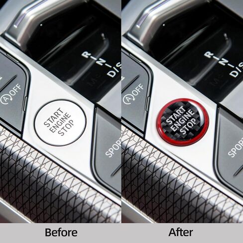 ملصق BETTERHUMZ لزر إيقاف تشغيل المحرك لسيارات BMW G20 F40 i3 i4 F44 G22 G23 G26 X3 G01 X5 G05 G06 G07 Z4 G29 من ألياف الكربون (ألياف الكربون) in Saudi Arabia