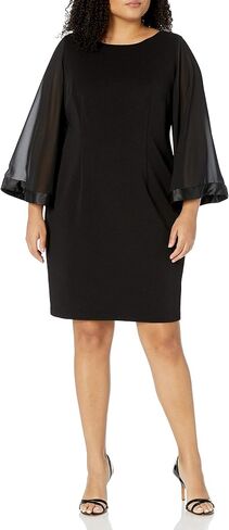 Adrianna Papell Women's Ottoman and Chiffon Sheath in Saudi Arabia