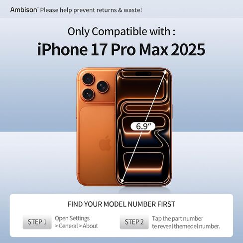 Ambison [2 Pack Matte Glass Screen Protector Compatible for iPhone 16 Pro Max 6.9inch 2024, Anti-Glare & Fingerprint/Anti-Reflective [No Bubbles] Install Frame/Smooth as Silk/Tempered Glass in Kuwait